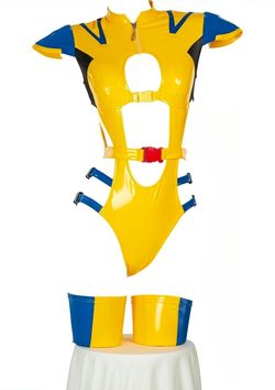 Mobbunny Cosplay Costume Women XL Extra Large Bodysuit with Gloves Mask