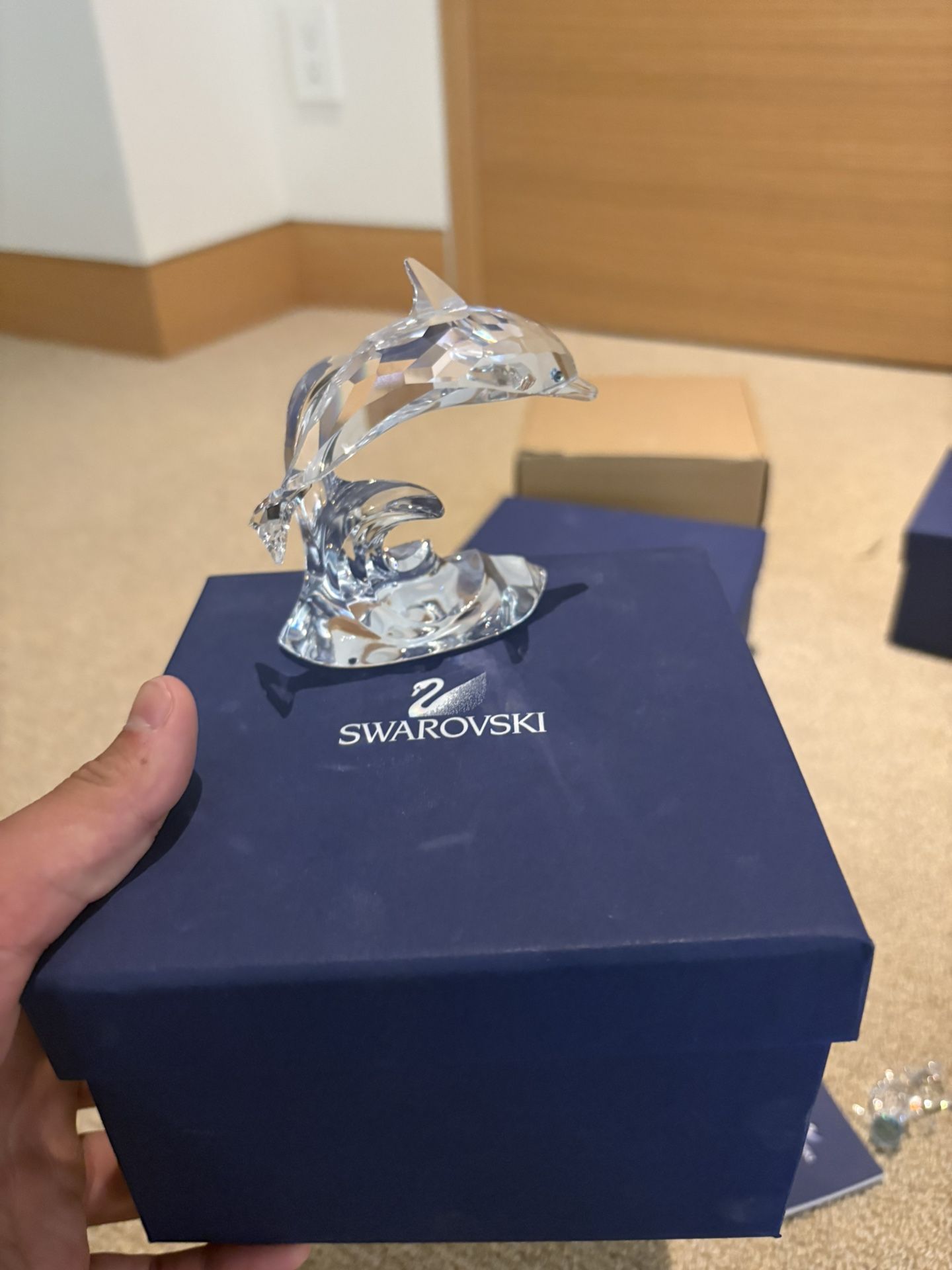 Swarovski Crystal Dolphin Figurine – Excellent Condition