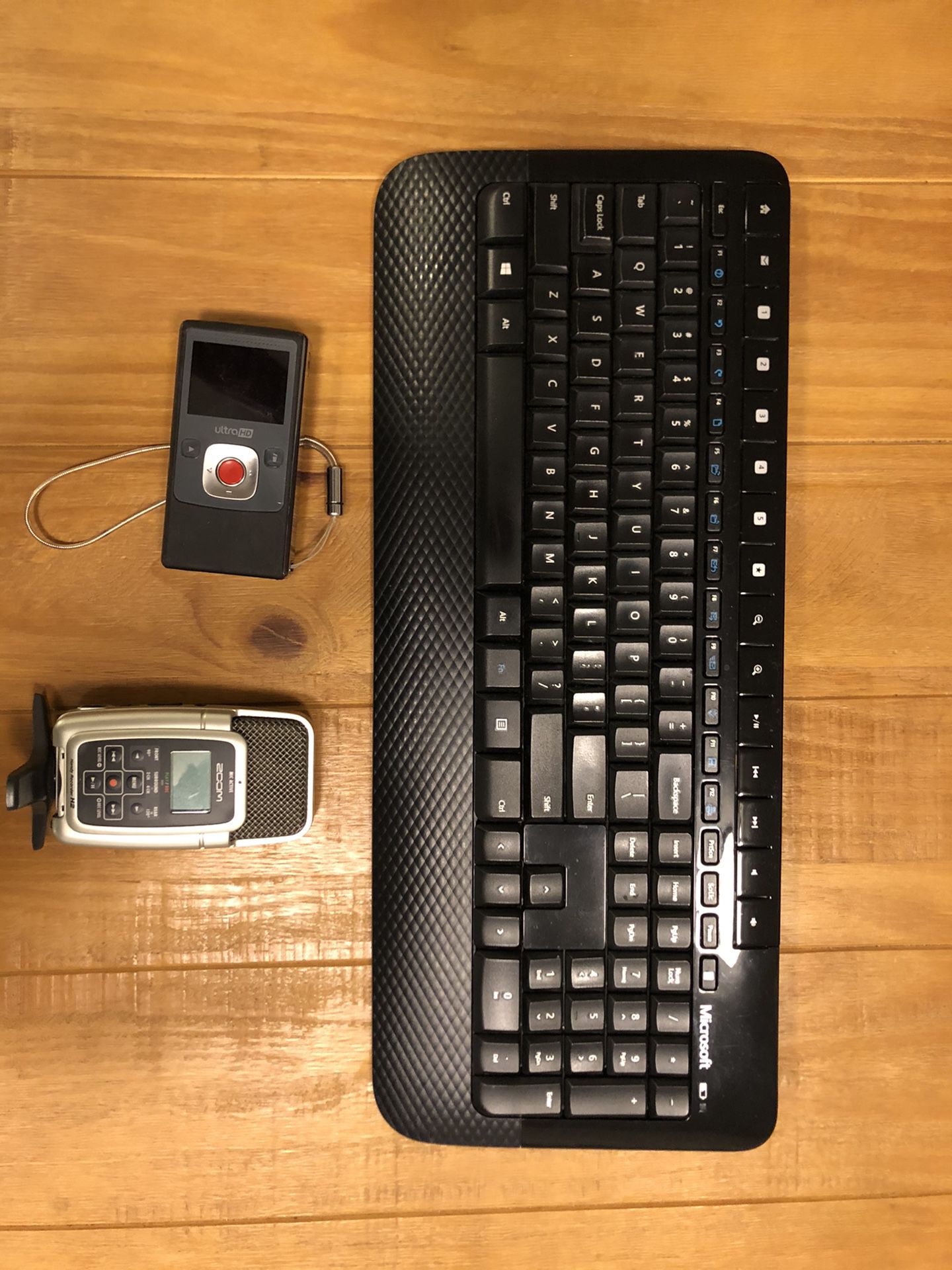 Keyboard and camera and mic