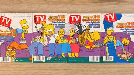 Simpsons Vintage TV Guides