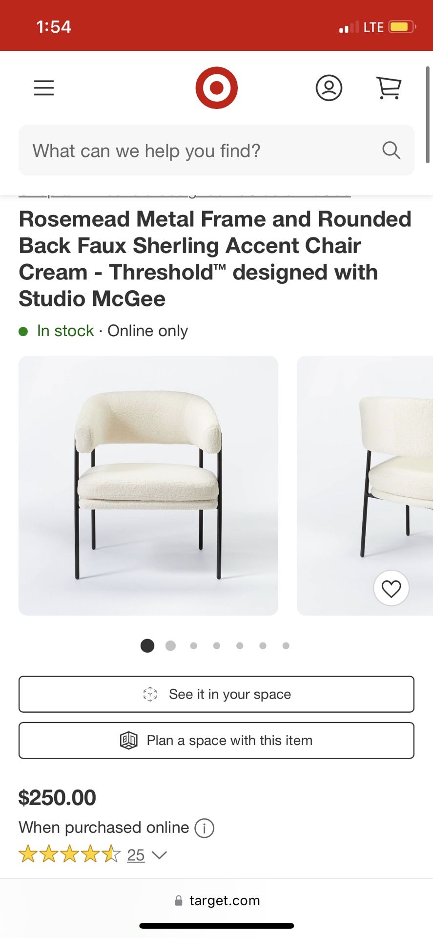 Target Rosemead Sherpa Chair