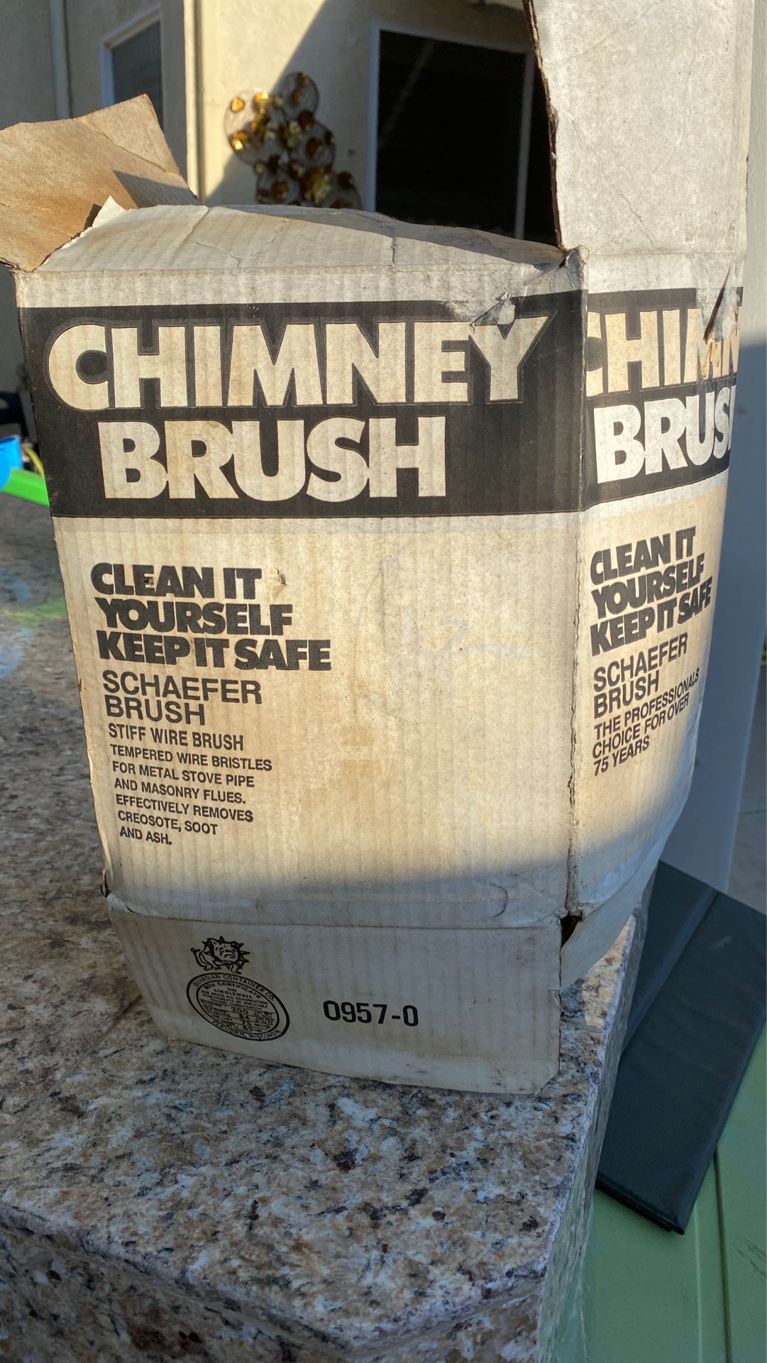 Chimney brush stiff wire brush