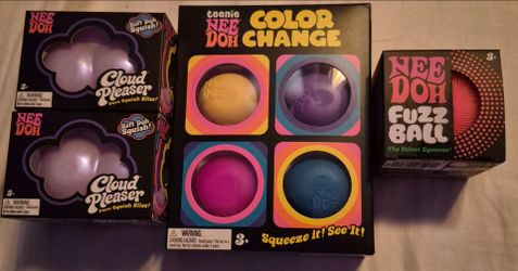 Nee Doh Squish Toy Bundle – 4 Pieces