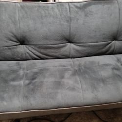 Grey Suede Futon 