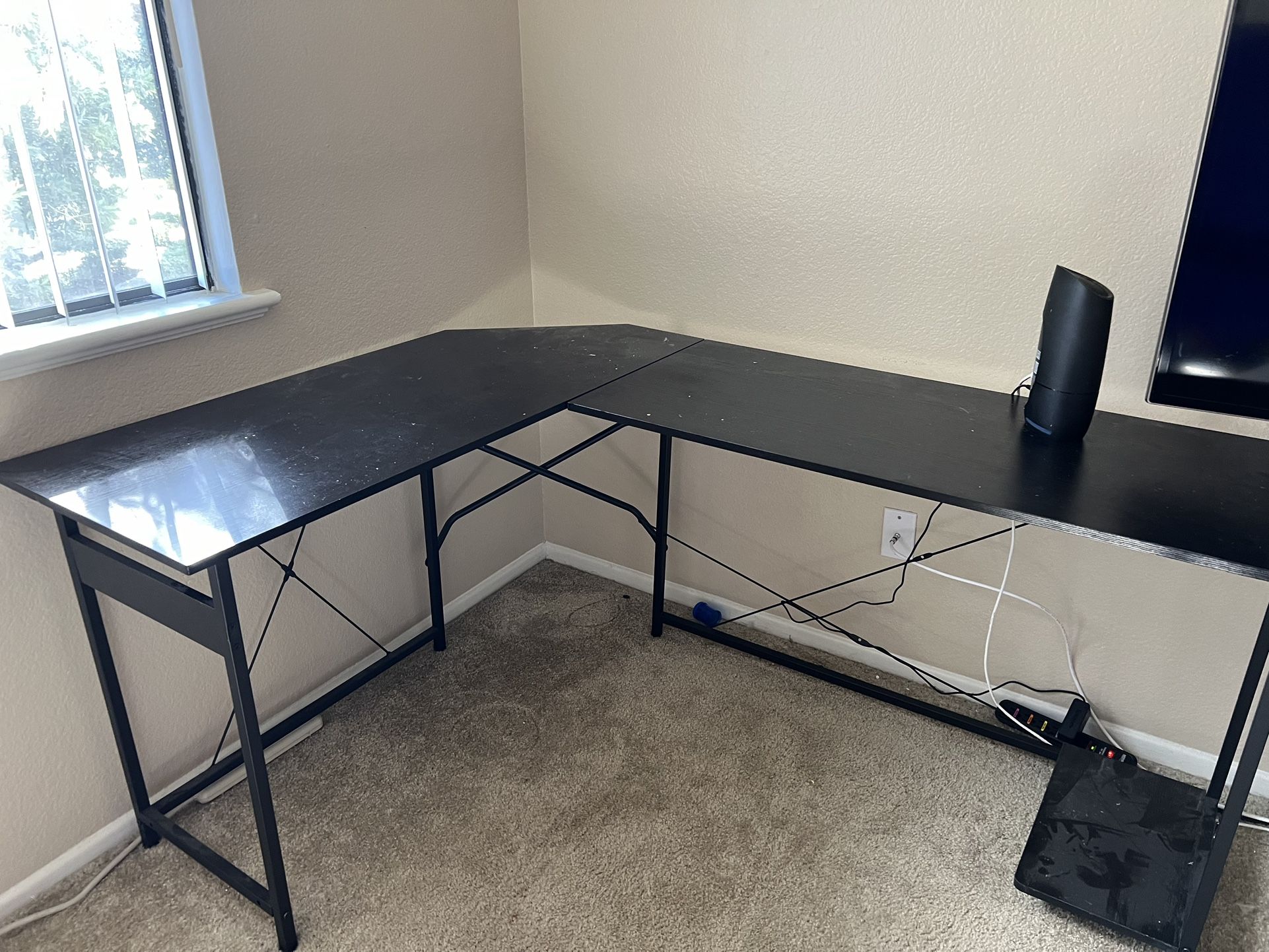 Black Corner Desk