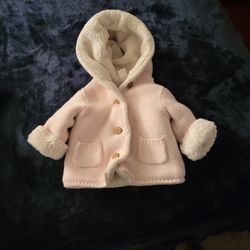 Pink Faux Fur Baby Girls 12mo