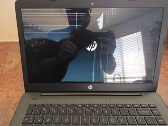 HP Stream 14-CB0 Intel Celeron 1.6GHz 4 GB Ram Laptop, No Power Supply. Broken Sceen.