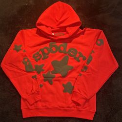 Spider Hoodie Red/black