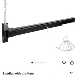 IRONWALLS Surface Vertical Rod Panic Exit Device,