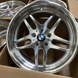 New 18 Inch M-Parallel Style Rims Wheels for BMW 18x8.0 +13, 18x9.5 +25 (5x120) Staggered Set CB: 74.1  Fits BMW E90 E60 E34 E36 E38 E39 E46 E90 E92  