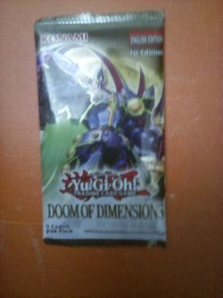 Yugioh: Doom Of Dimensions  TCG Packs 