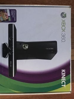 Xbox 360 Kinect with games and controllers