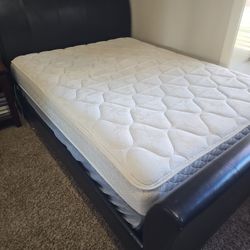Full Queen Bed Frame And Bed Set