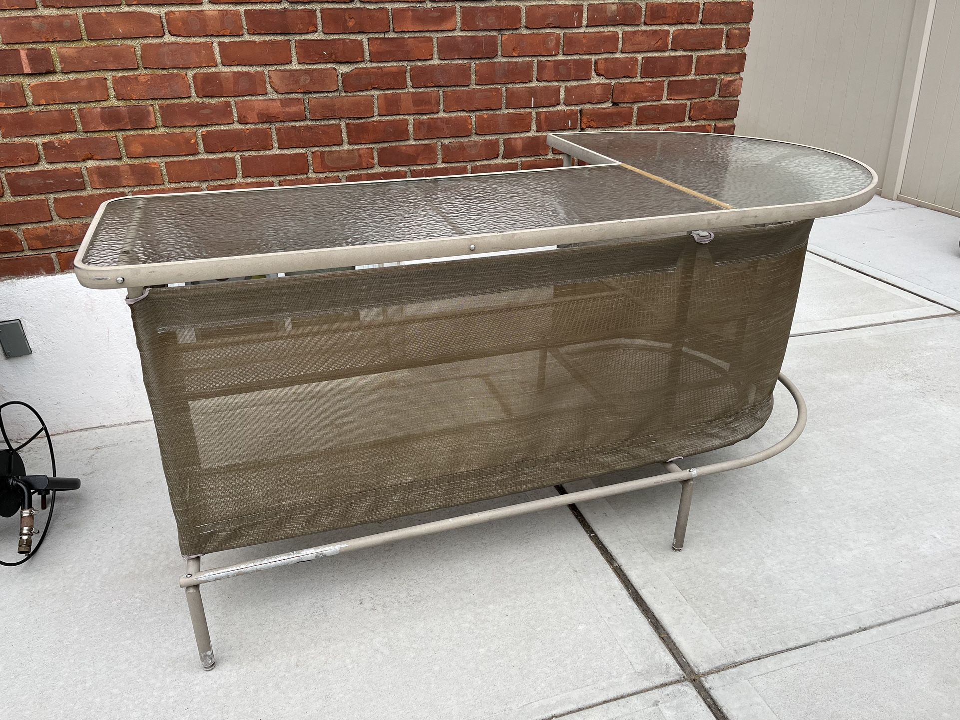 L Shaped Outdoor Bar