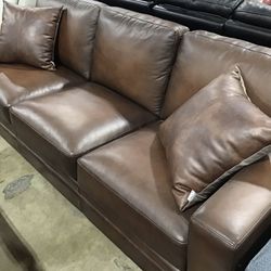 Top Grain Leather Sofa 