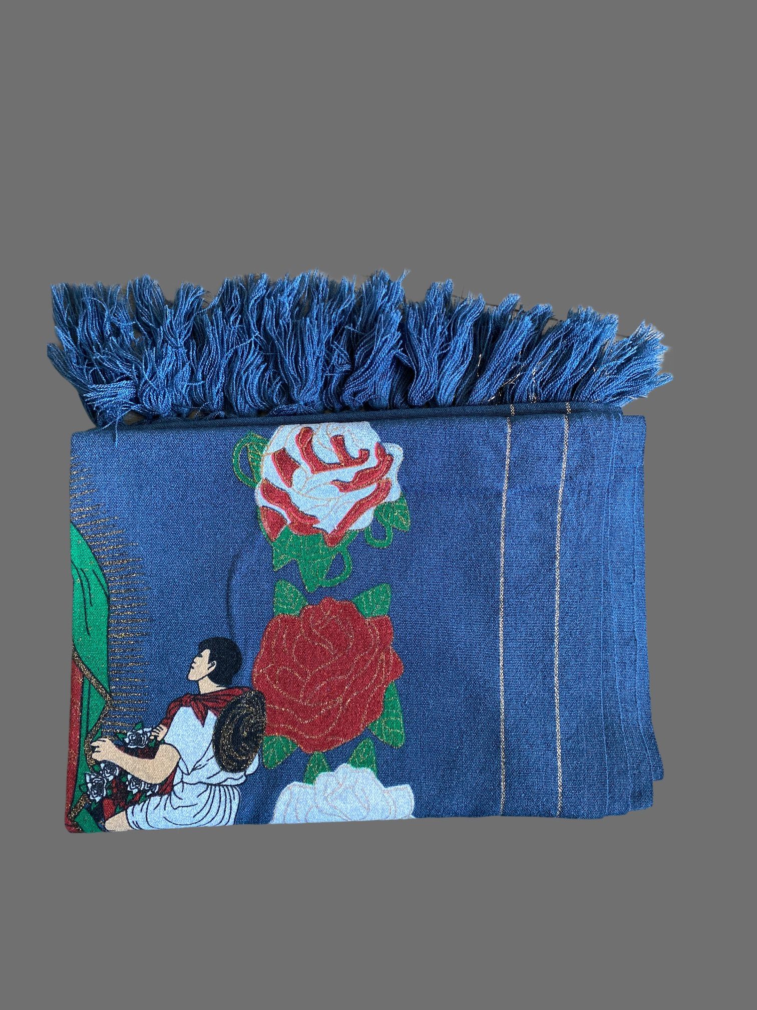 Virgin Mary Of Guadalupe Mexican Rebozo /Shawl