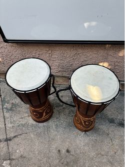 Djembee wood drums 2 for $80