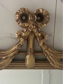 Copy of large late 20th century, French style mirror with beveled glass.