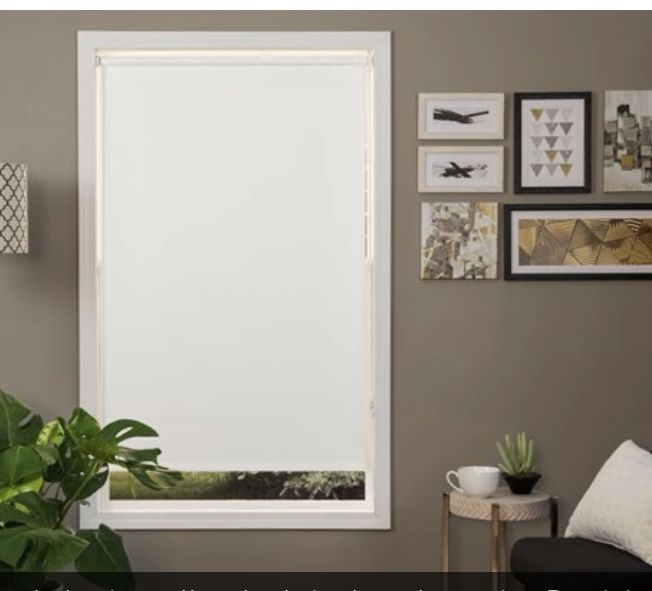 Just Blinds Roller Shades 30 1/2 x 59” splendid cream (4)