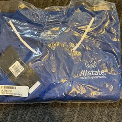 NWT MENS XL ROYAL BLUE POLO SHIRT TOP ALLSTATE LOGO 