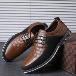 Oxford Derby Orthopedic Leather Shoes