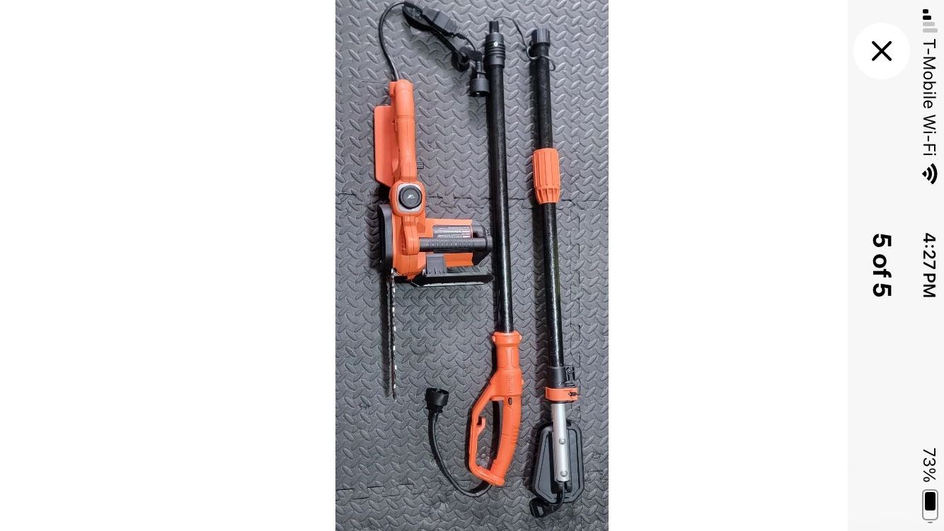 Black and Decker electric Pole Saw 10in.