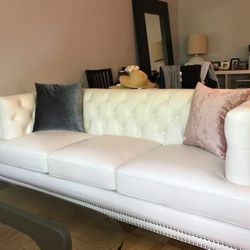 Genuine Leather Sofa (Like-New/Originally $2600)