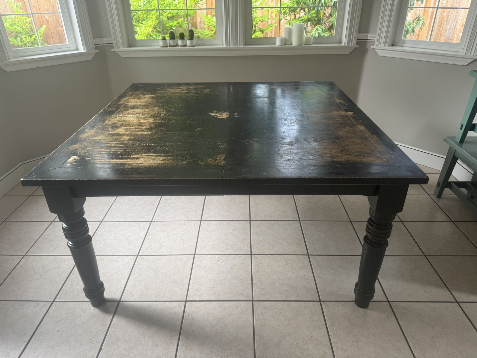 Pottery Barn 60x60 Dining Table with Two 16" Leaves