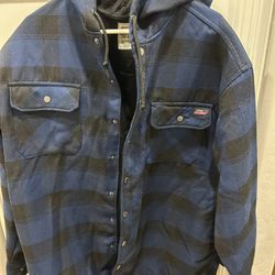 Men’s Button Up Hooded Jacket Dickies  (Surprise)