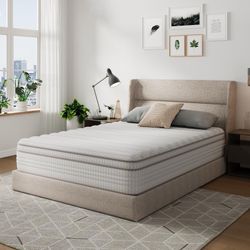 King 12” Hybrid Mattress-Memory Foam & Smart Coils-Medium Plush $200