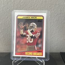 1987 Topps Football Jerry Rice “Record Breakers” 