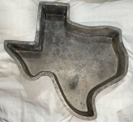 Vintage Texas State Baking Pan The Pan Handler Cast iron Aluminum (READ DESC)