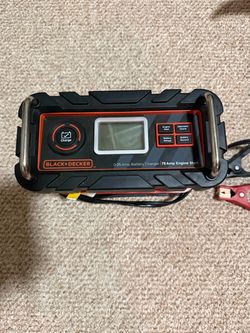 BLACK+DECKER 25 Amp Battery Charger/Maintainer + 75 Amp Engine Start