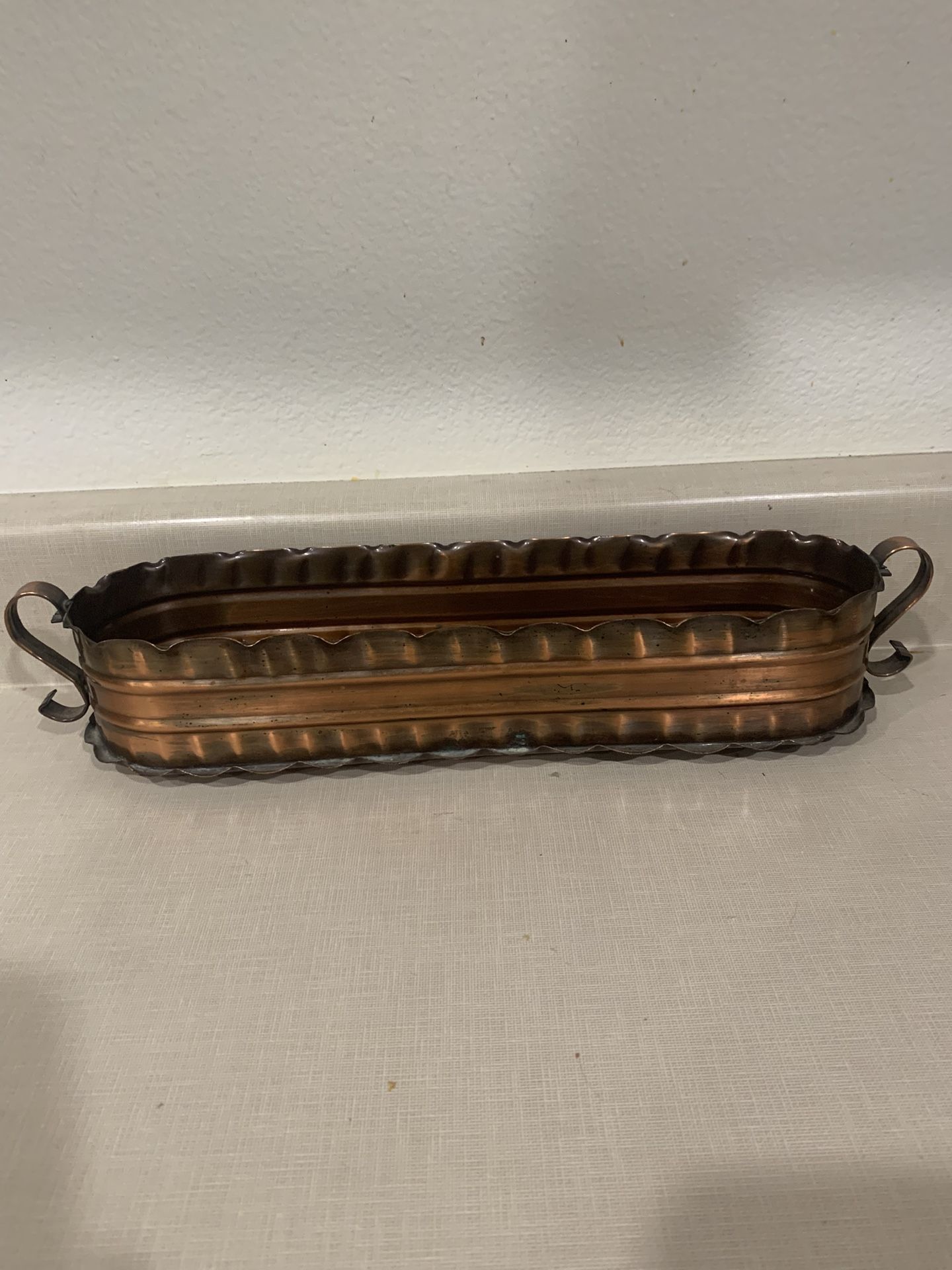 12-14” Copper Container Vintage