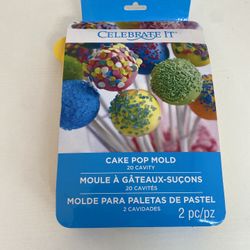 Celebrate it cake pop mold 20 cavity 2 piece New