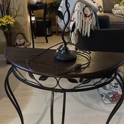 Accent Table And Lamp