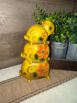 Vintage Stacked Pigs