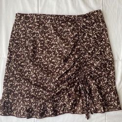 Brown Mini Skirt