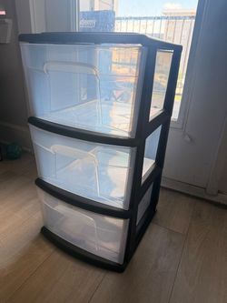 3-Drawer Plastic Storage Cart