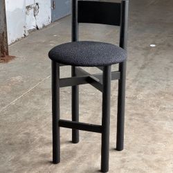 (Pair of 2) House of Leon Teddy Counter Stools – Black