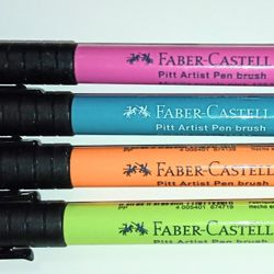 Faber-Castell Pitt Artist Brush Pens 4 Ct 