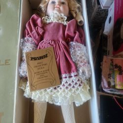 Vintage 80's Porcelain Doll "New With Tags" Buy or Trade
