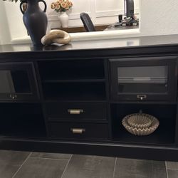 Broyhill Black Cabinet, Media, TV Stand , Bookcase, Entry Way Table