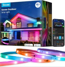 Govee Outdoor LED Strip Lights 98.4ft Smart Outdoor Lights Work Alexa & Google Assistant App Control IP65 Waterproof RGBIC Retails $176