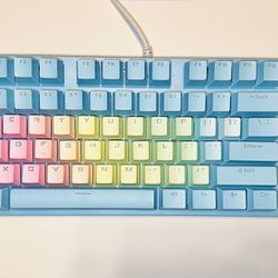 Blue Rainbow Gaming Keyboard New Mechanical 