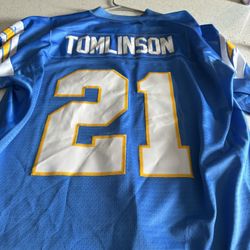 chargers baby blue Reebok Tomlinson Jersey 
