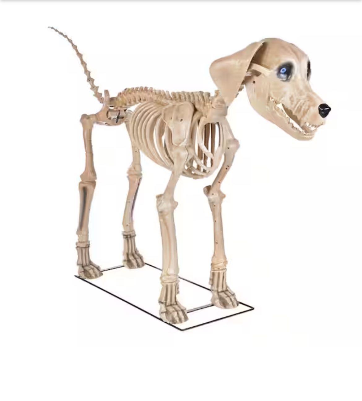 7ft Skelly Dog With Life Eyes LCD Eyes