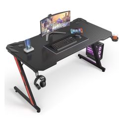 Gaming Chair, Table, And Bean Bag Sofa