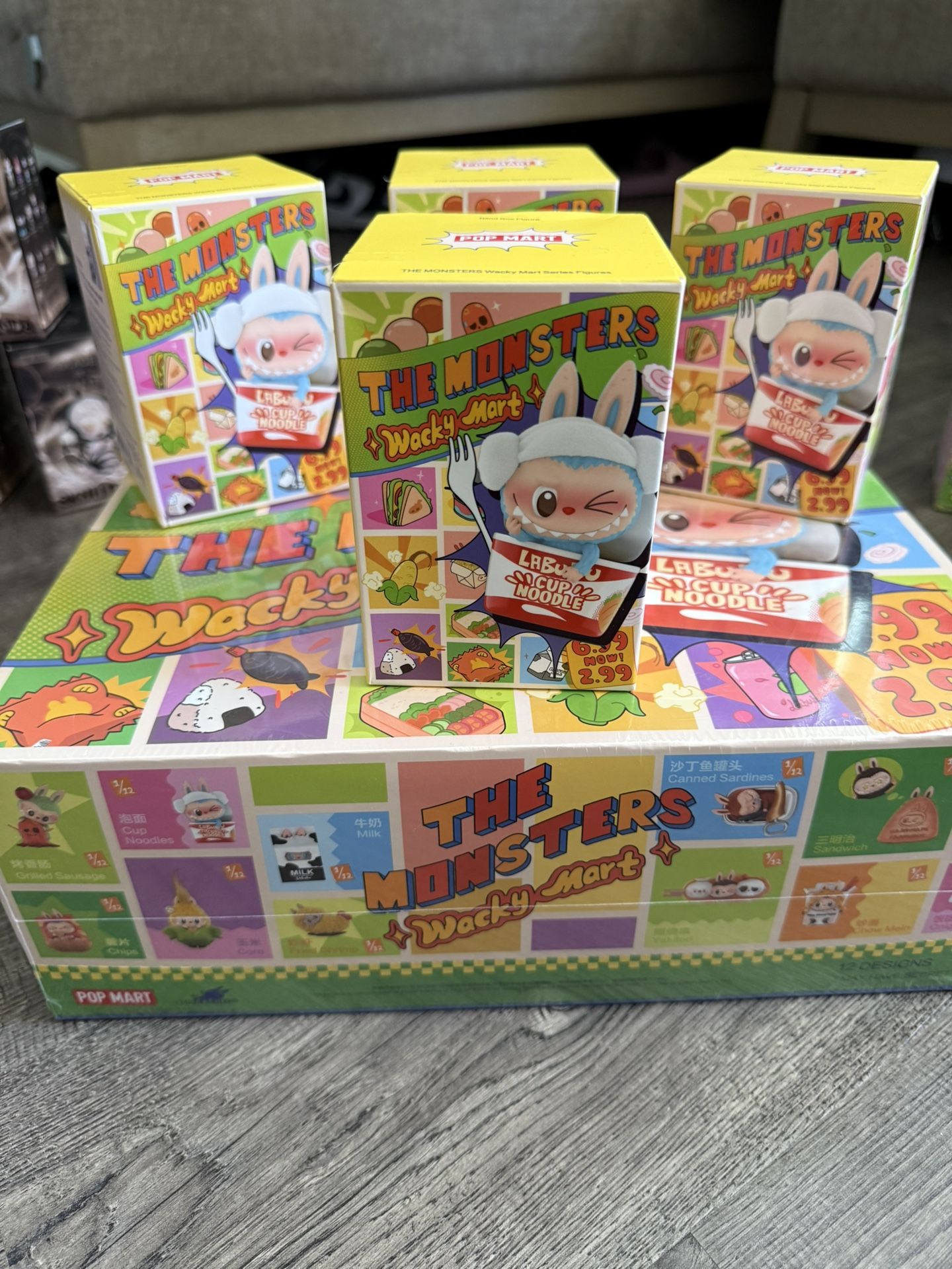 Authentic Popmart : The Labubus Wacky Mart Series Figurines