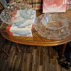 NEW GLASSWARE SERVING PIECES